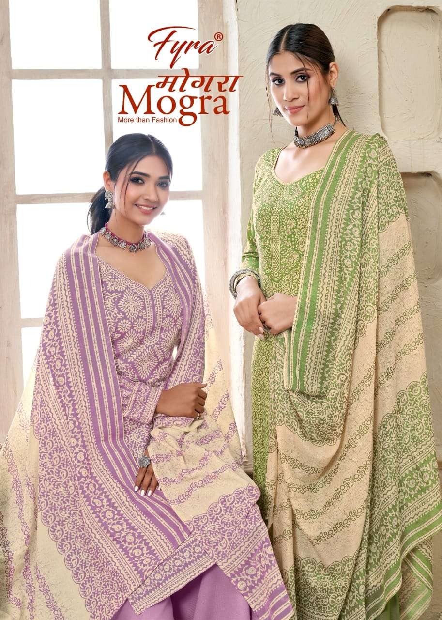 Alok Suits Mogra Cotton With Digital Print Mirror Work Salwa...