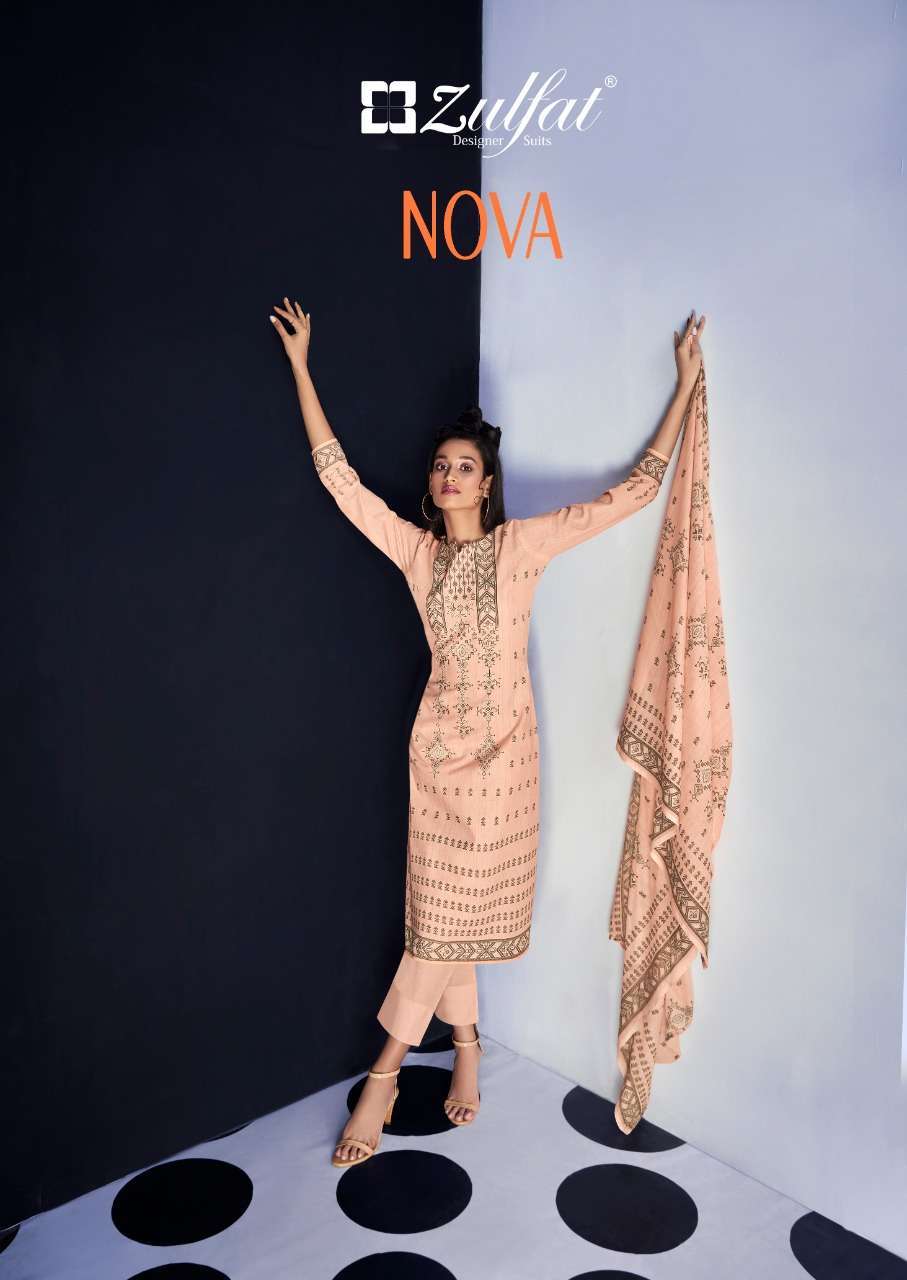 Belliza Designer Studio Zulfat Nova Cotton With Digital Prin...