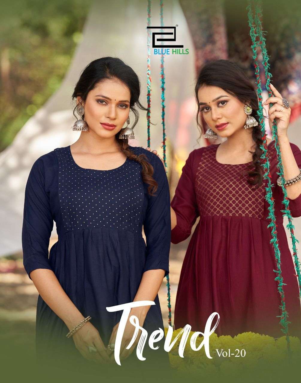 Blue Hills Trend Vol 20 Rayon With printed Kurti Collection