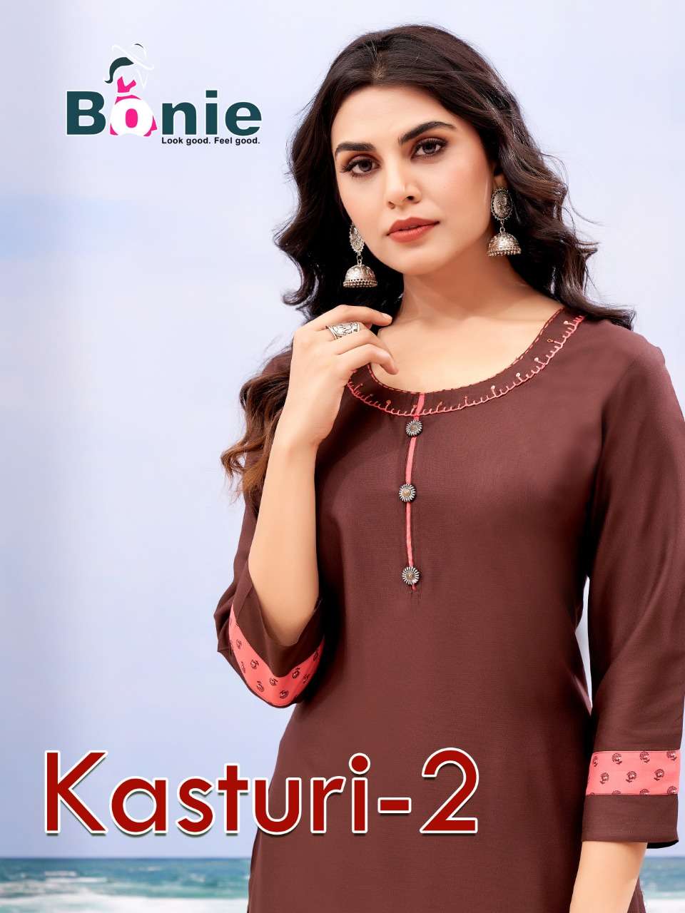 Bonie Kasturi Vol 2 Rayon With Printed Kurti With Skirt Coll...