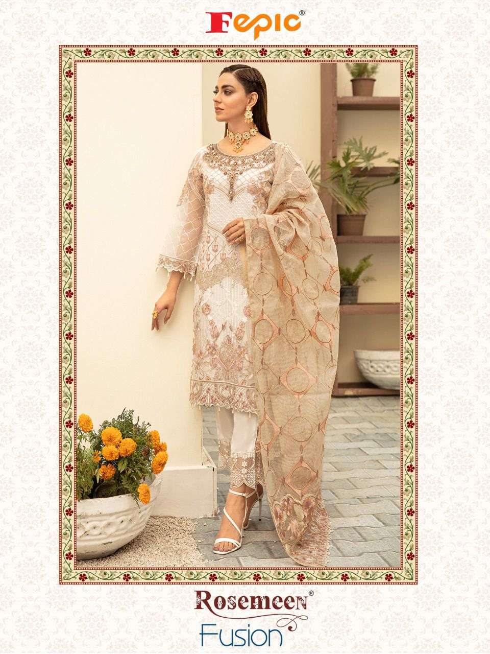 Fepic  Fusion Georgette With Embroidery Work Pakistani Suit ...