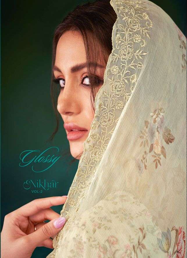 Glossy Nikhar Vol 2 Cotton With fancy Suit collection At who...