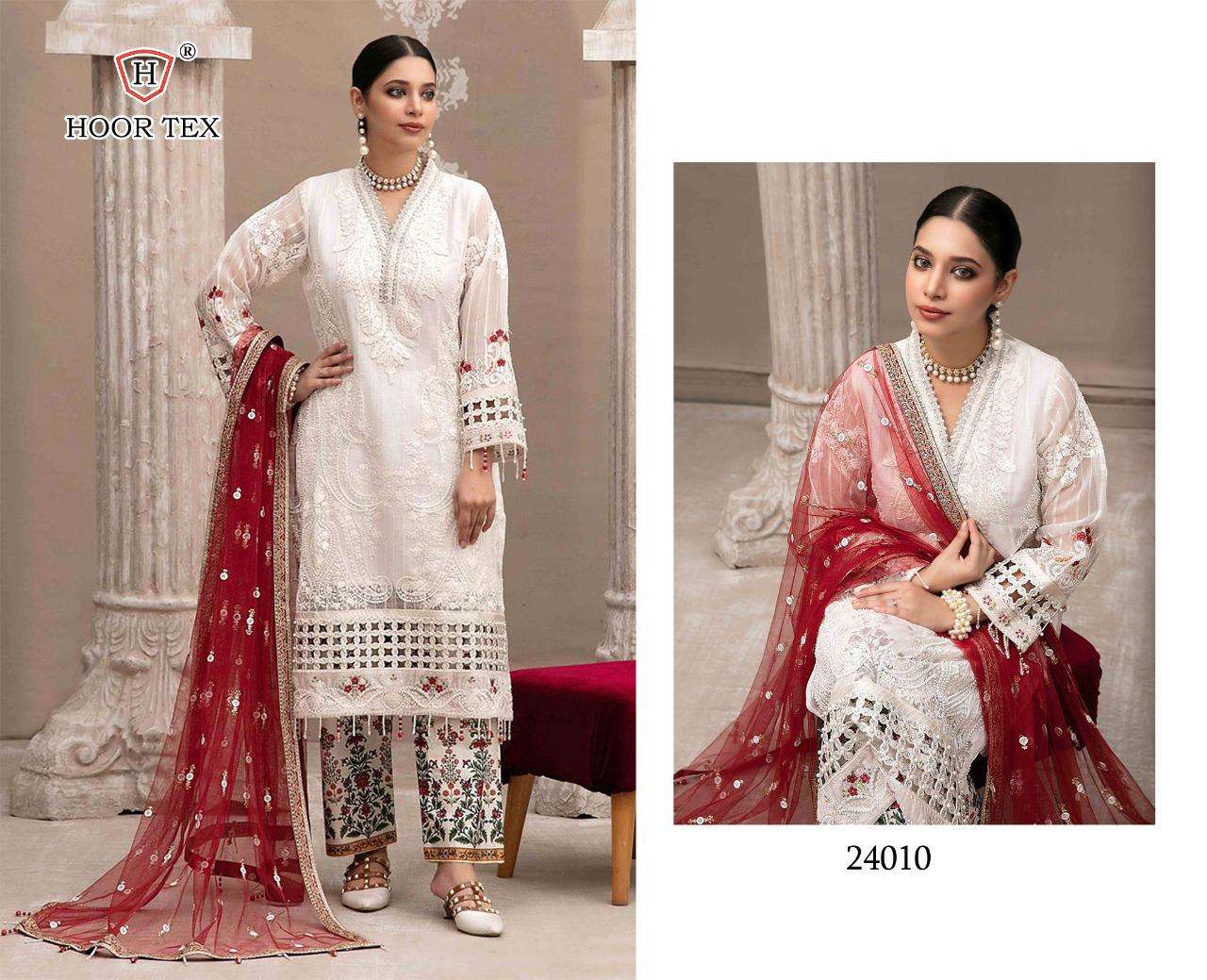 Hoor tex 24010 Georgette with Embroidery Work Pakistani Suit