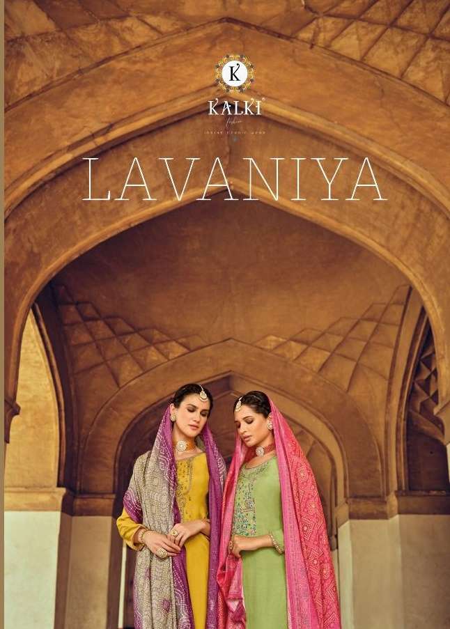 Kalki Fashion Lavaniya Muslin Silk With Fancy Saree Collecti...