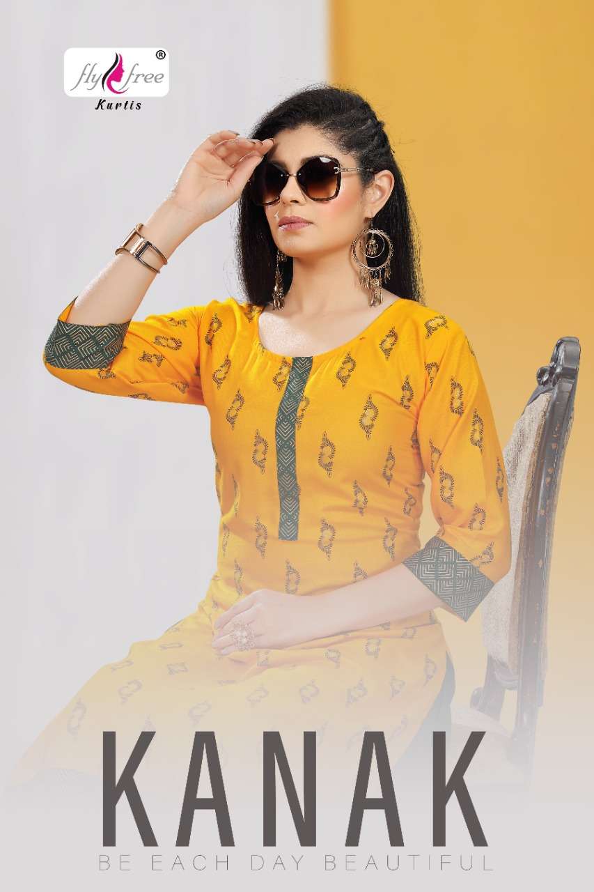 Kanak Fly Free Rayon With Fancy Readymade Suit Collection