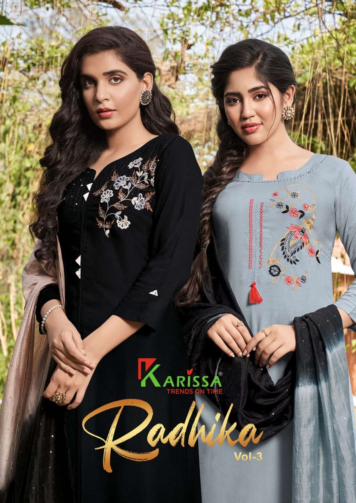 Karissa Radhika  Vol 3 Rayon With Designer Readymade Suit Co...