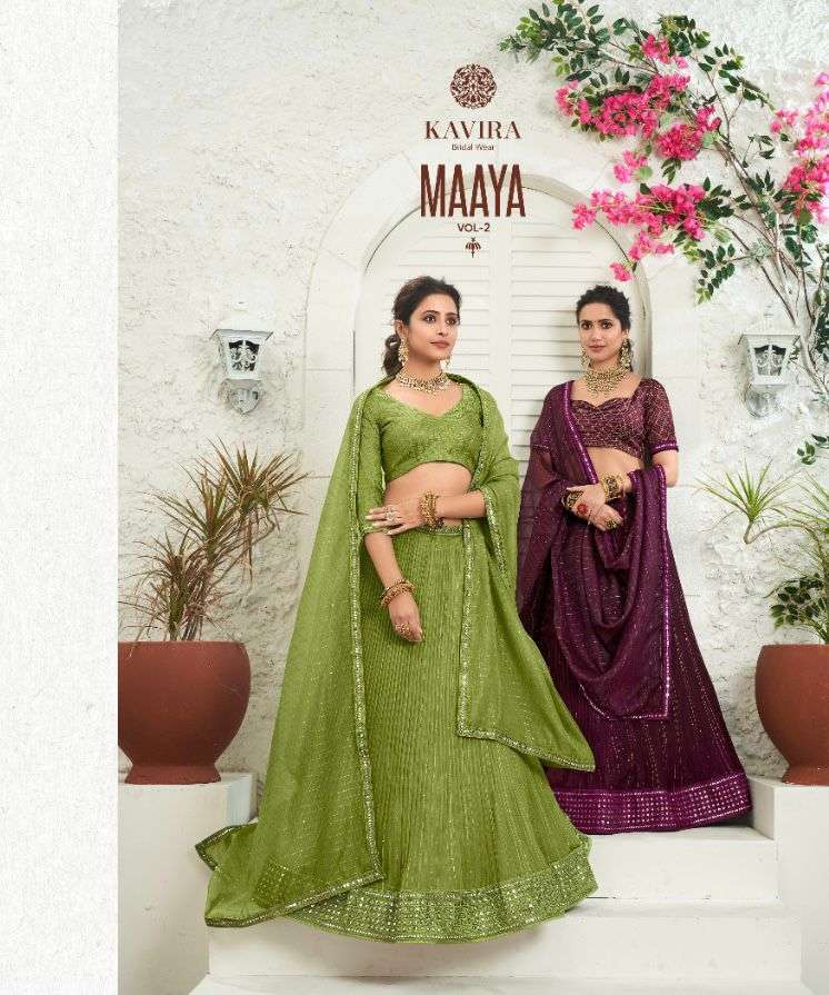 Kavira Maaya Vol 2 Net With Designer Wedding Wear Lehenga Ch...