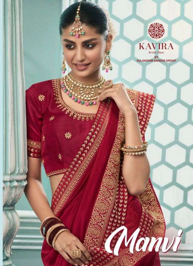 Kavira Manvi Vichitra Silk With Designer Saree Collection