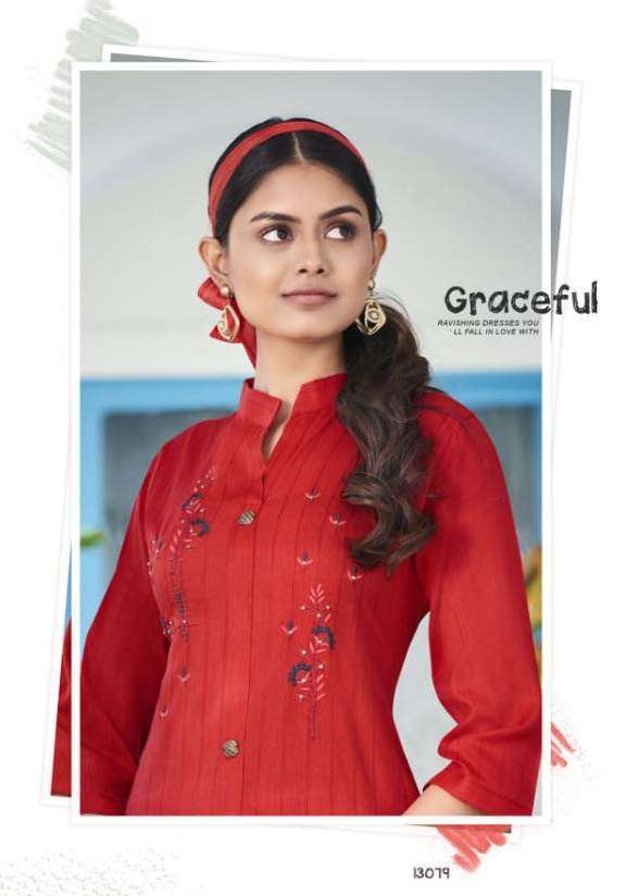 Kessi Fabrics Kalaroop Hide & Seek Rayon With fancy Kurti Co...