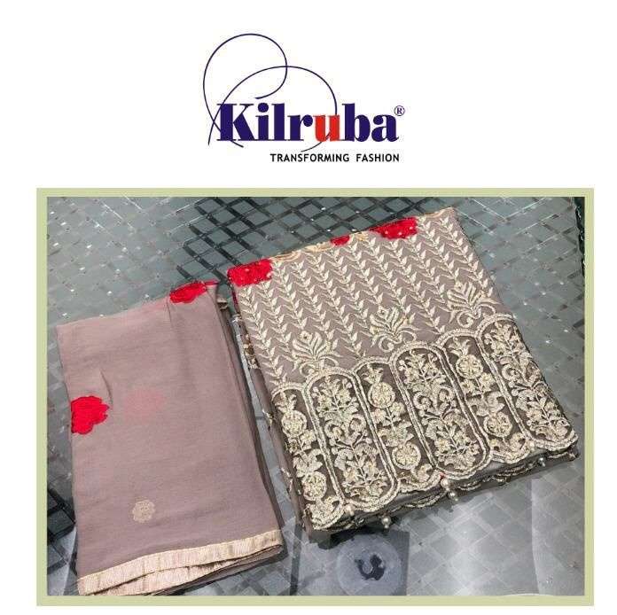 Kilruba K 131 Georgette With Embroidery Work Pakisatni Suit