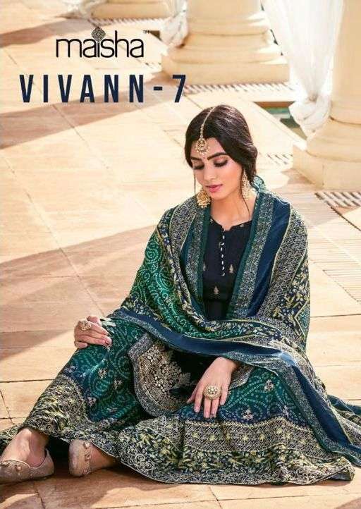 Maisha Vivann VOl 7 Dola Silk With Designer Suit Collection
