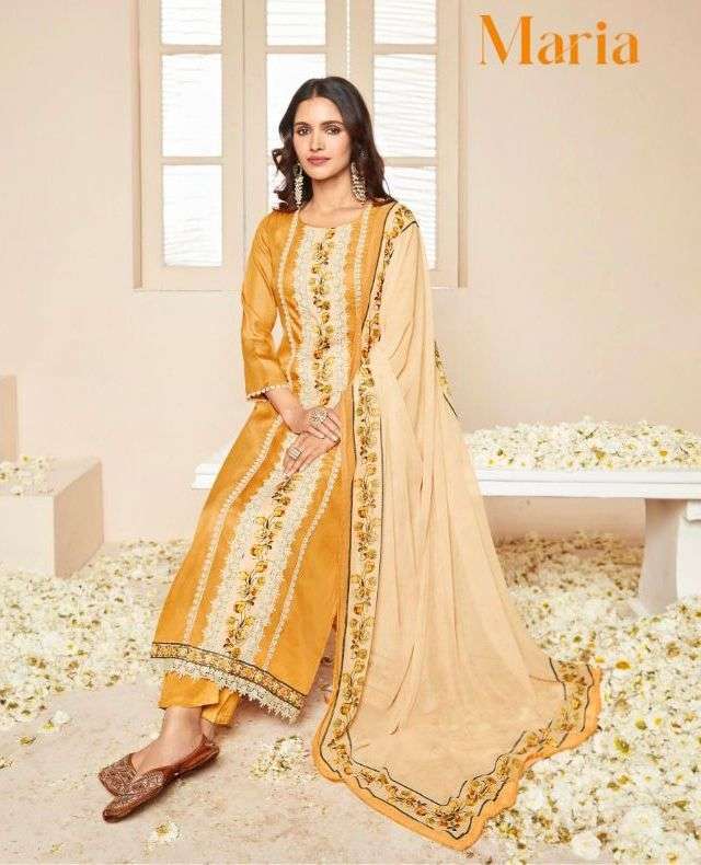 Maskeenji Maria Soft Silk With Designer Readymade Suit Colle...