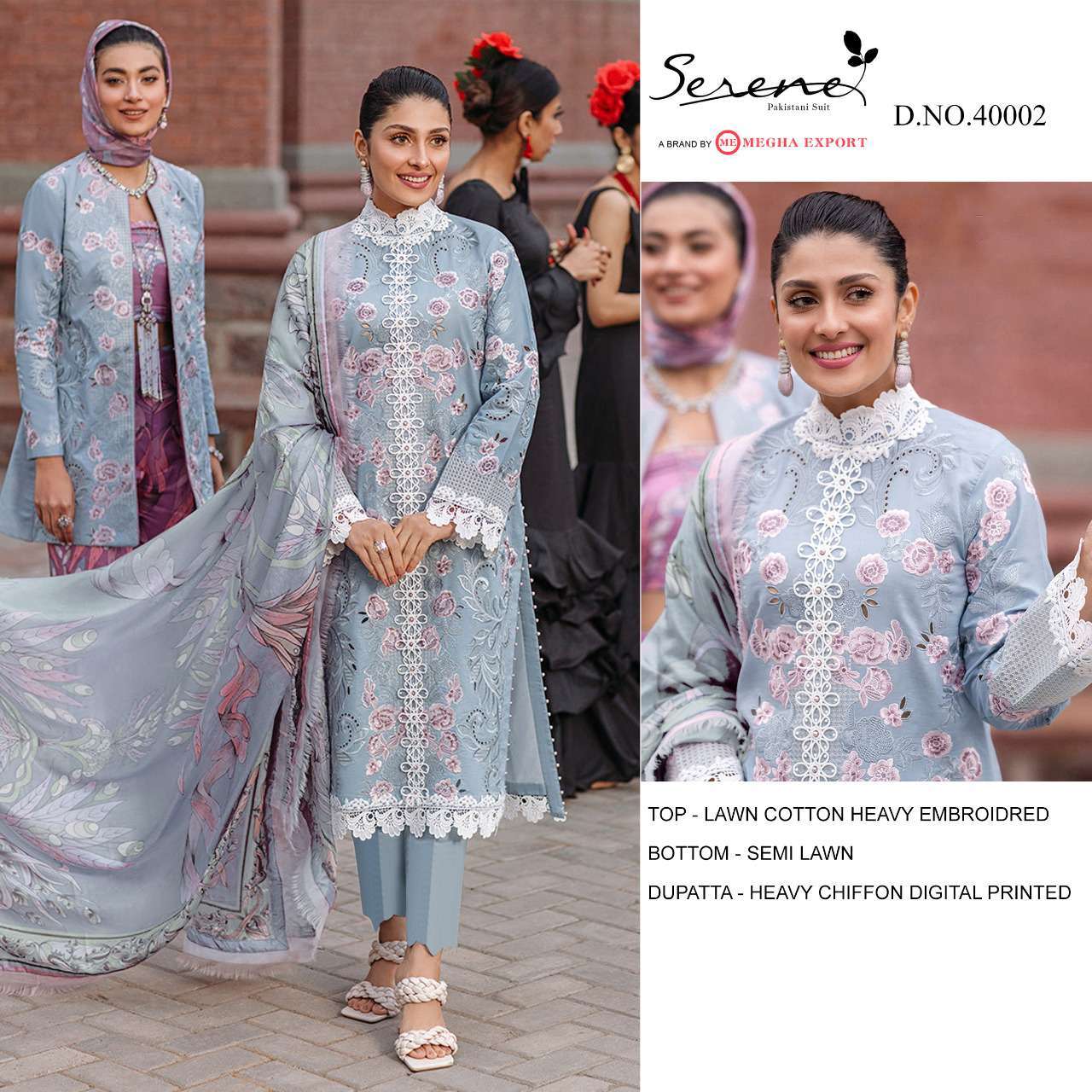 Megha Mushq Vol 2 Lawn Cotton With Designer Pakistani Salwar...