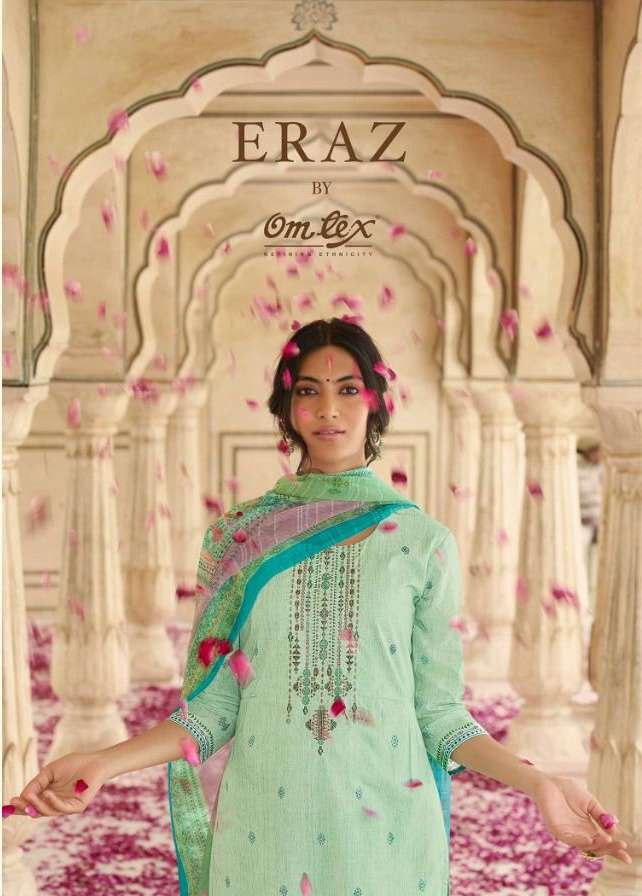 Omtex Eraz Cotton With Fancy Work Suit Collection