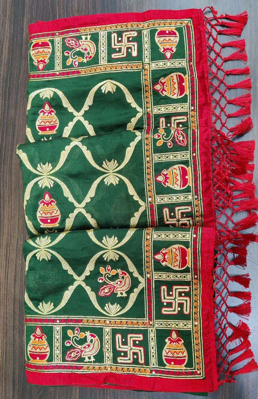 Pantar Vol 2 Vichitra Silk With Embroidery Work Designer Sar...