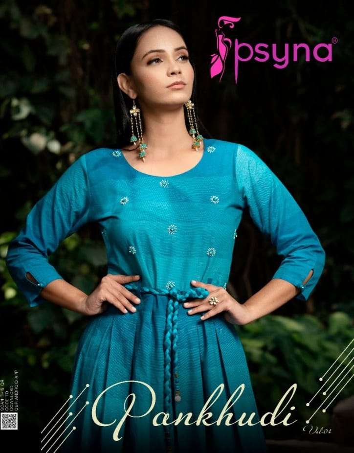 Psyna Pankhudi VOl 4 Cotton With Fancy Look Kurti Collection
