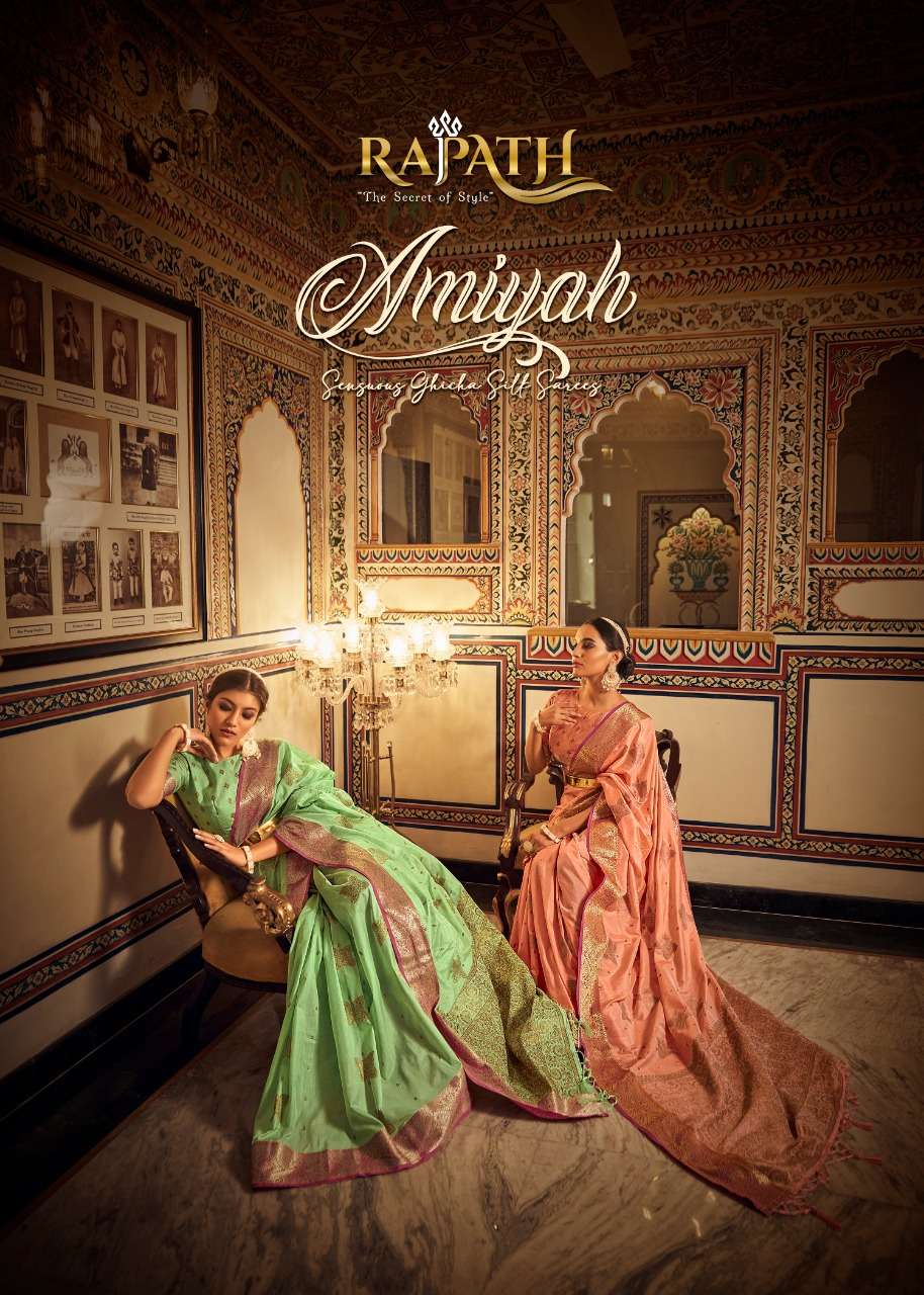 Rajpath Amiyah Soft Silk With Weaving Design Saree Collectio...