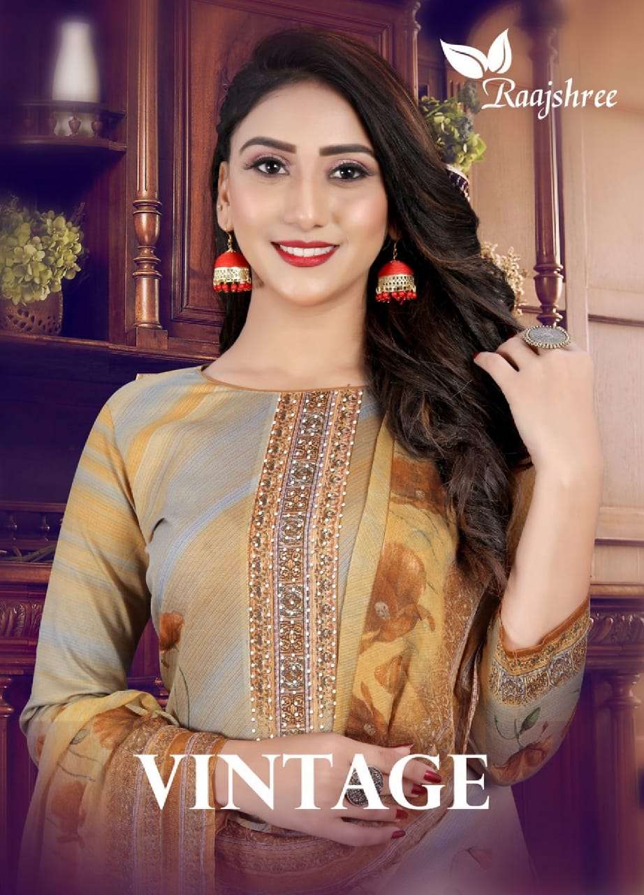 RAJSHREE VINTAGE SOFT COTTON DIGITAL PRINTS DRESS MATERIALS