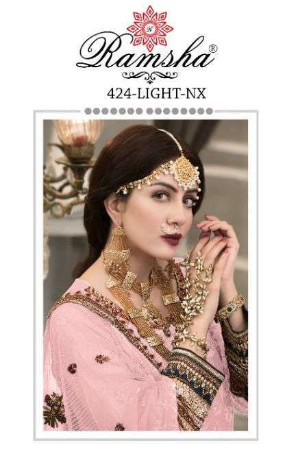Ramsha 424 Light NX Georgette With Embroidery Work Pakistani...