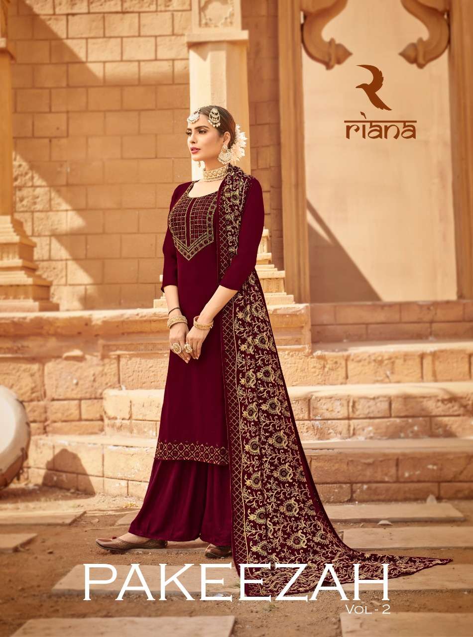 Riana Paakezah Georgette With Designer Salwar Kameez Collect...