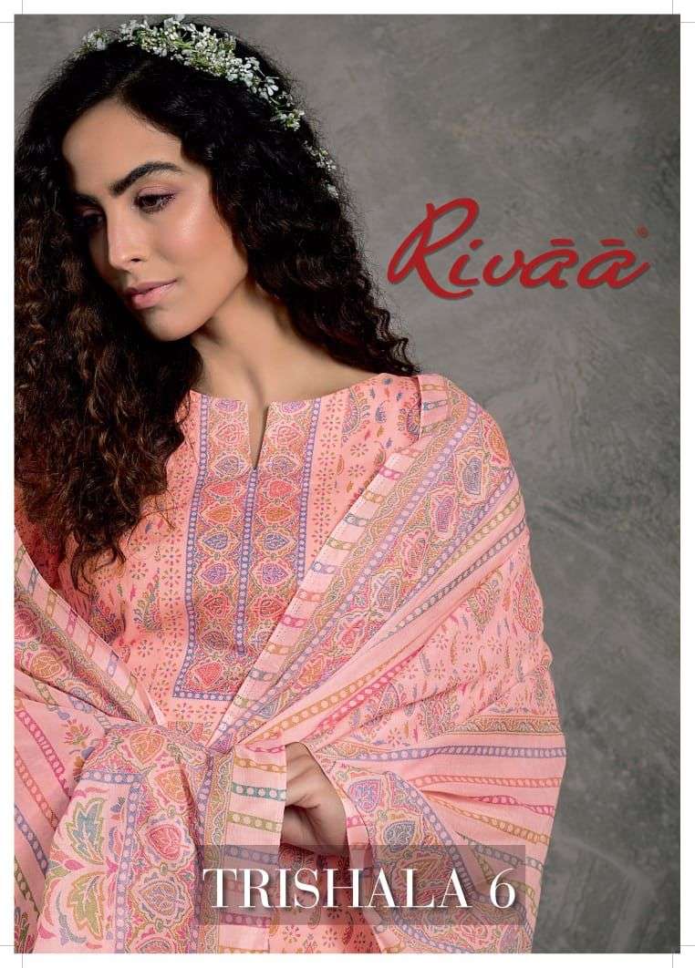 Rivaa Trishala Vol 6 Cotton With Digital Print Salwar Kameez...