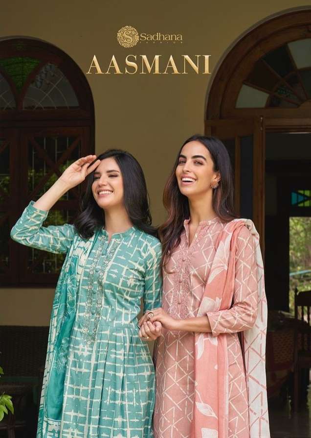 Sadhana Fashion Aashmani Cotton With Digital Print Suit Coll...