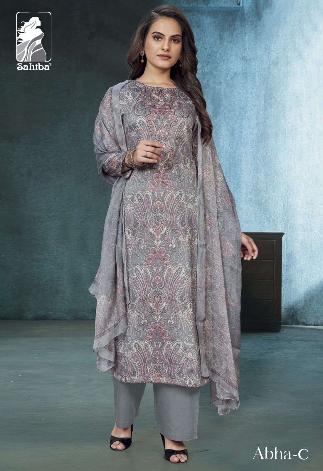 Sahiba Abha Cotton with printed Suit Collection