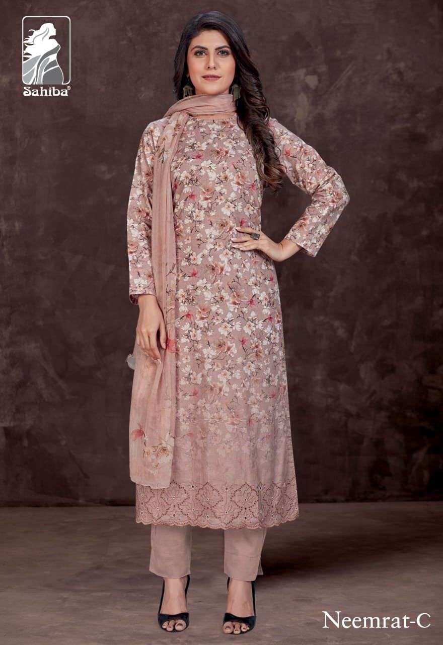 Sahiba Neemrat Cotton With Printed Summer Wear Suit Collecti...