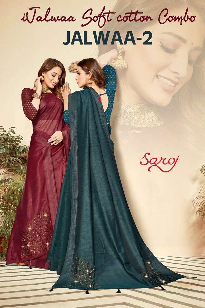 Saroj Jalwaa Vol 2 Cotton Linen Party Wear Saree Collection