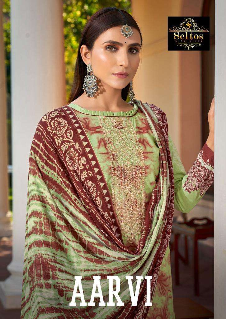 Seltos Aarvi Lawn With Digital Print Pakistani Suit Collecti...