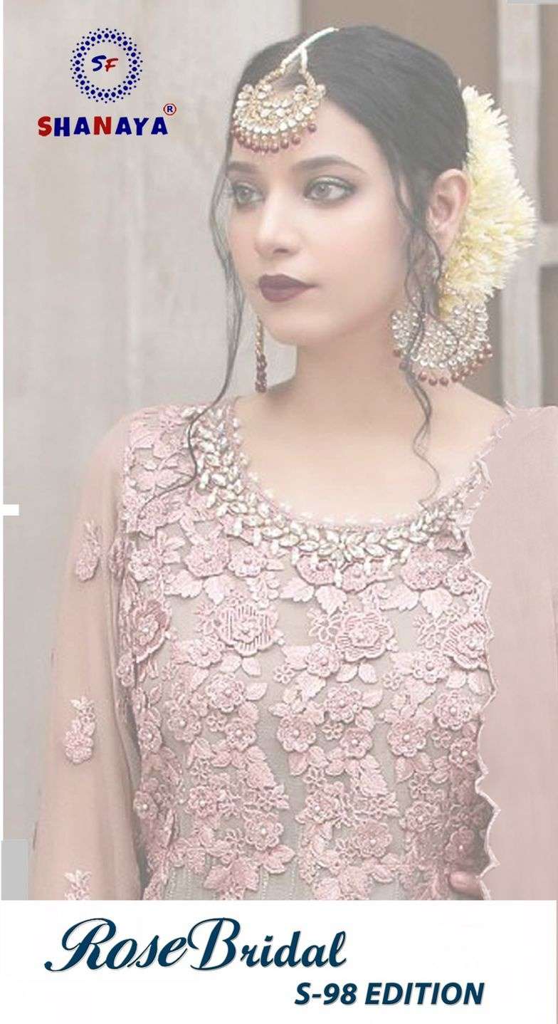 Shanaya Rose Bridel S 98 Georgette With Embroidery Work Suit