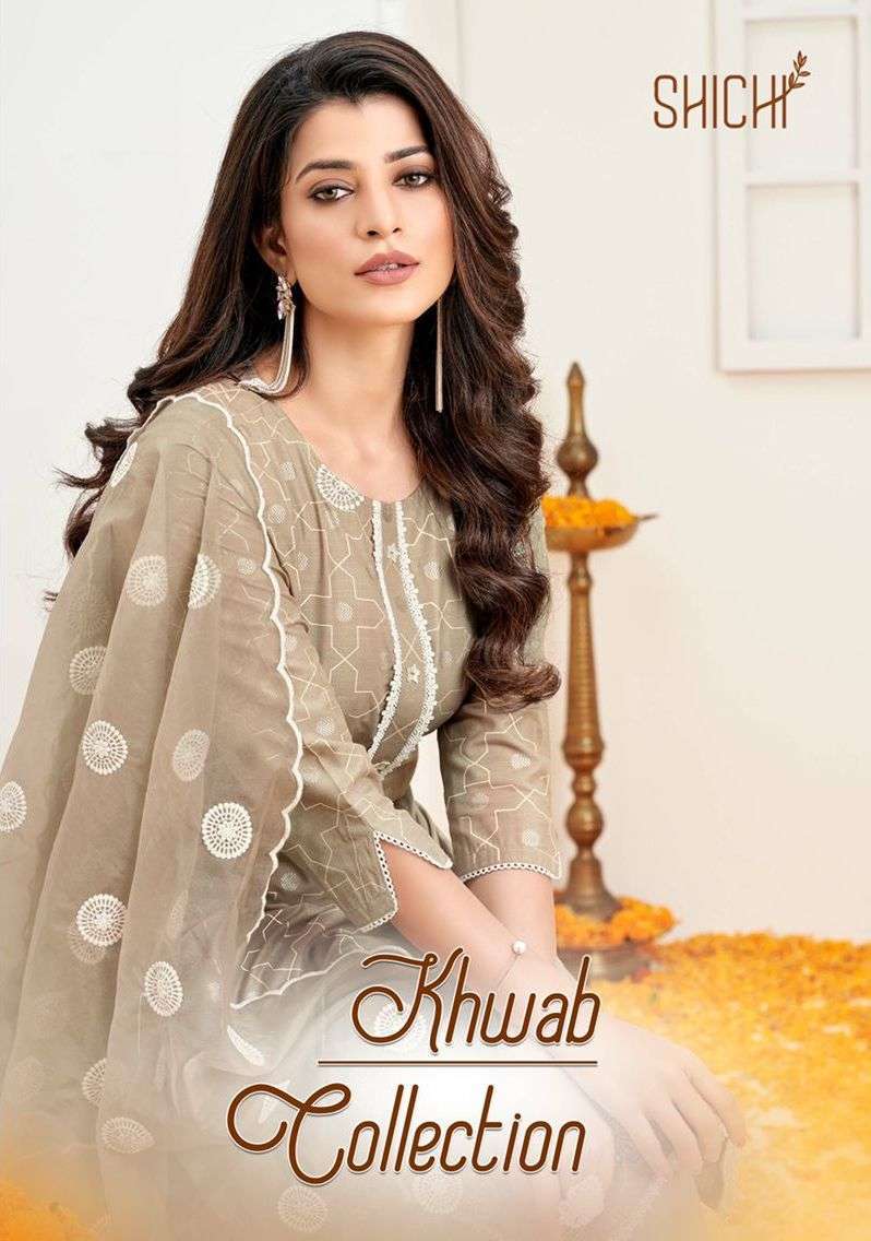 Shichi Khwab Cotton With Fancy Work Readymade Suit Collectio...