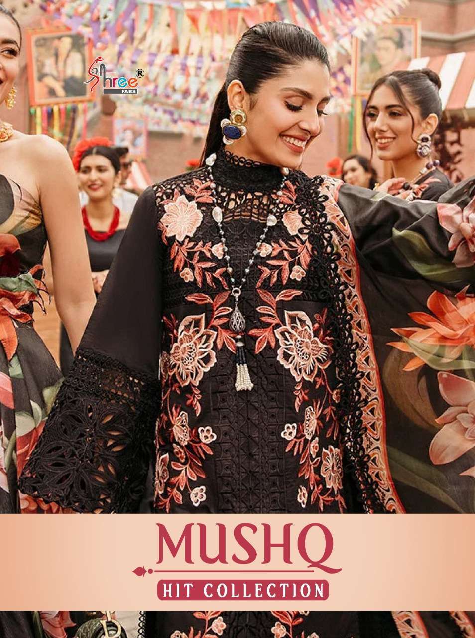 Shree Fabs Mushq Hit Cotton With Fancy Pakistani Suit Collec...