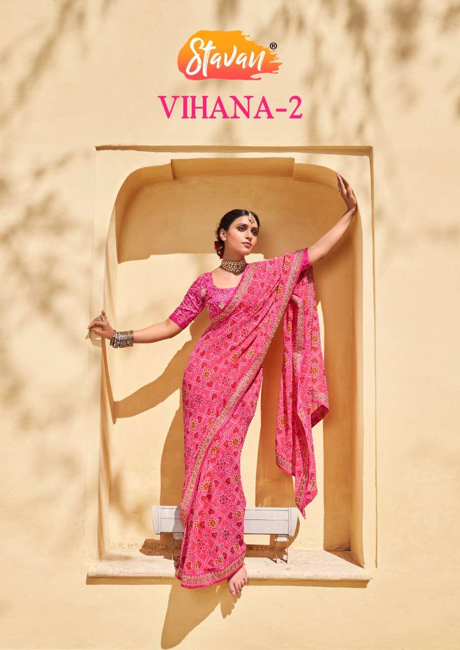 Stavan Vihana Vol 2 Georgette With Embroidery Work Designer ...