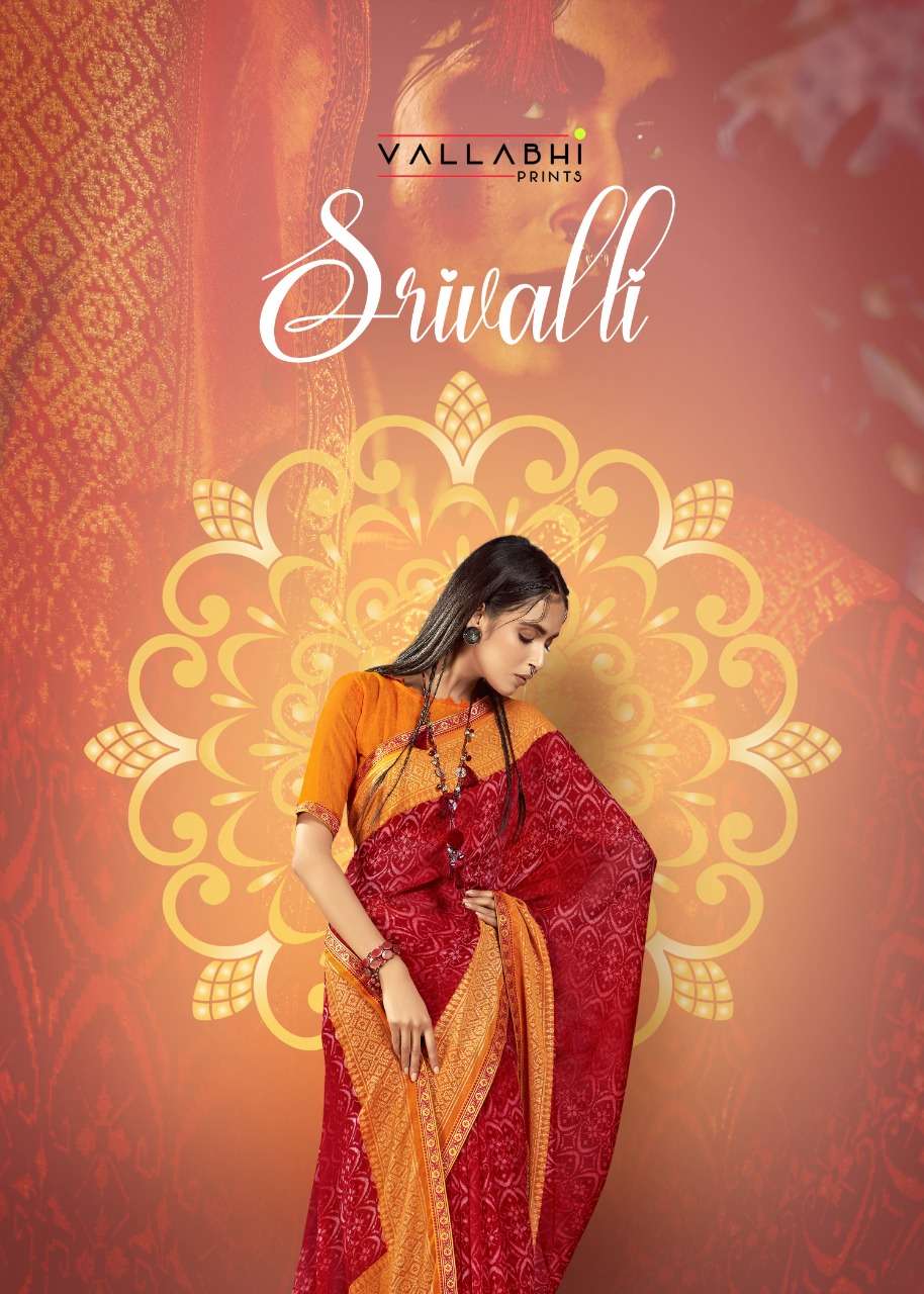 Vallabhi Print Srivalli Georgette With Printed Regular Wear ...