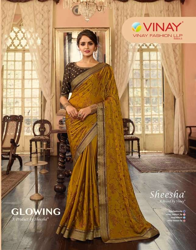 Vinay Fashion Sheesha Glowing Georgette With Sequence Work D...