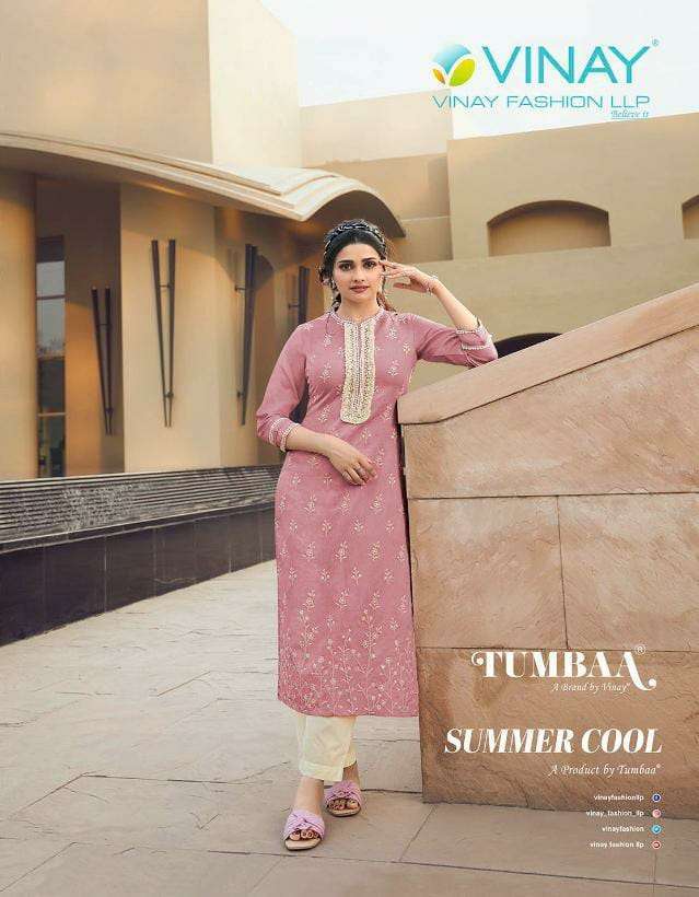 Vinay Fashion Summer Cool Cotton With Fancy Kurti With Pant ...