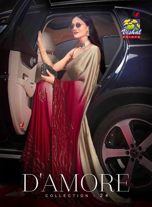 VISHAL DAMORE LATEST FANCY SAREE FOR WEDDING AND RICH PARTIE...