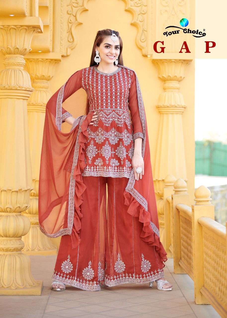 Your Choice Gap Georgette With Designer Wedding wear Salwar ...