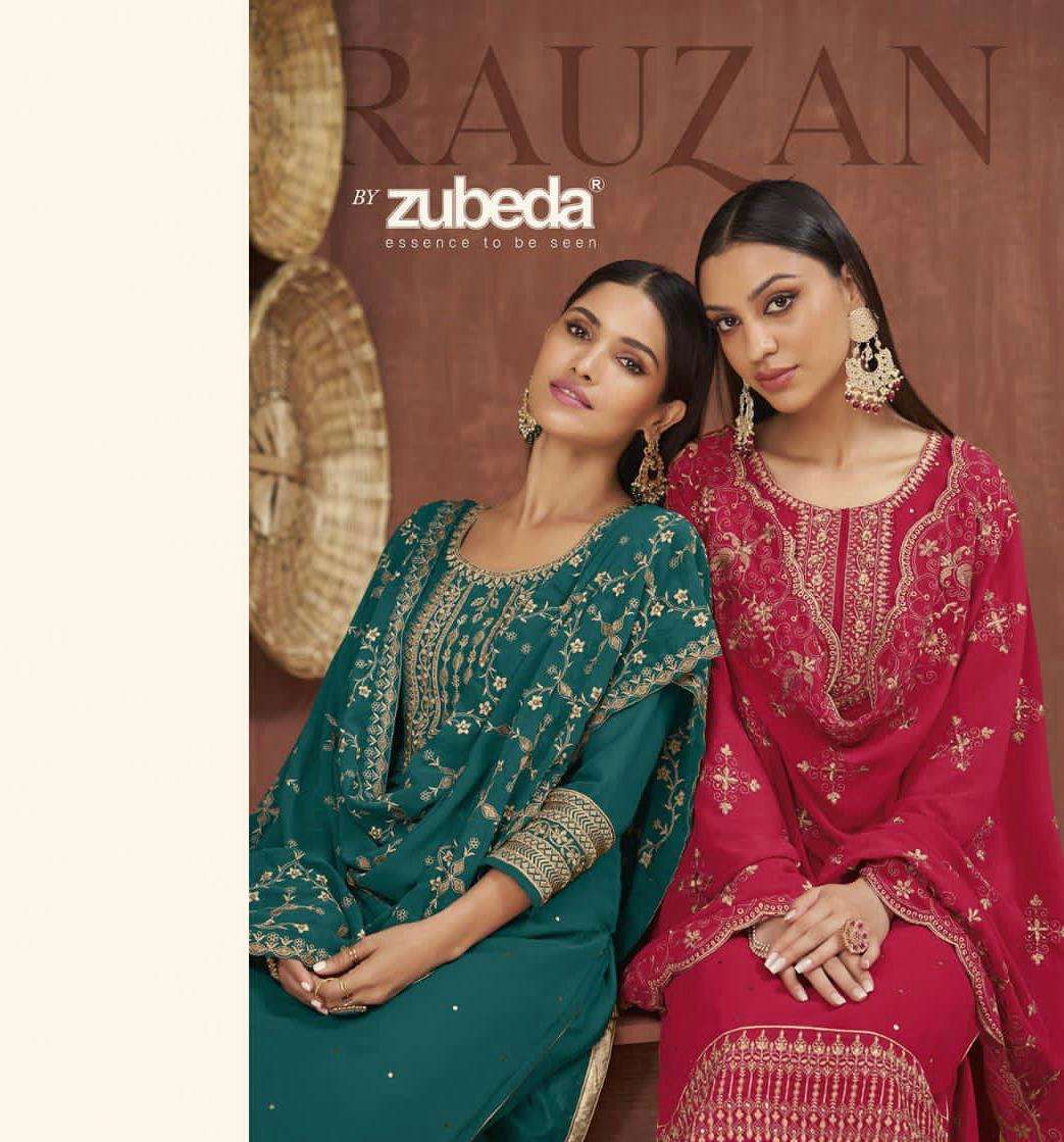 Zubeda Rauzan Georgette With Designer Salwar Kameez Collecti...