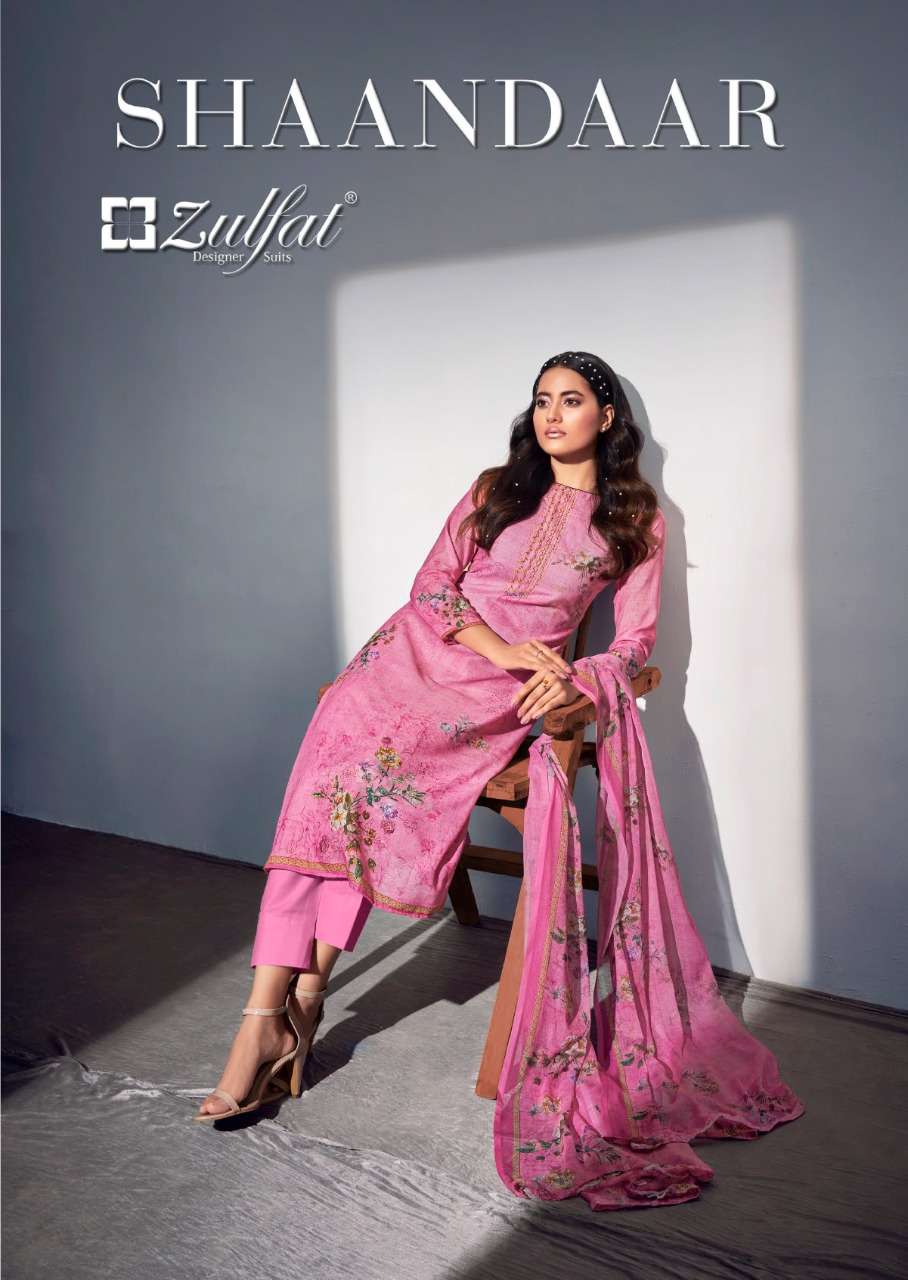 Belliza Designer Studio Zulfat Shaandaar Cotton with digital...