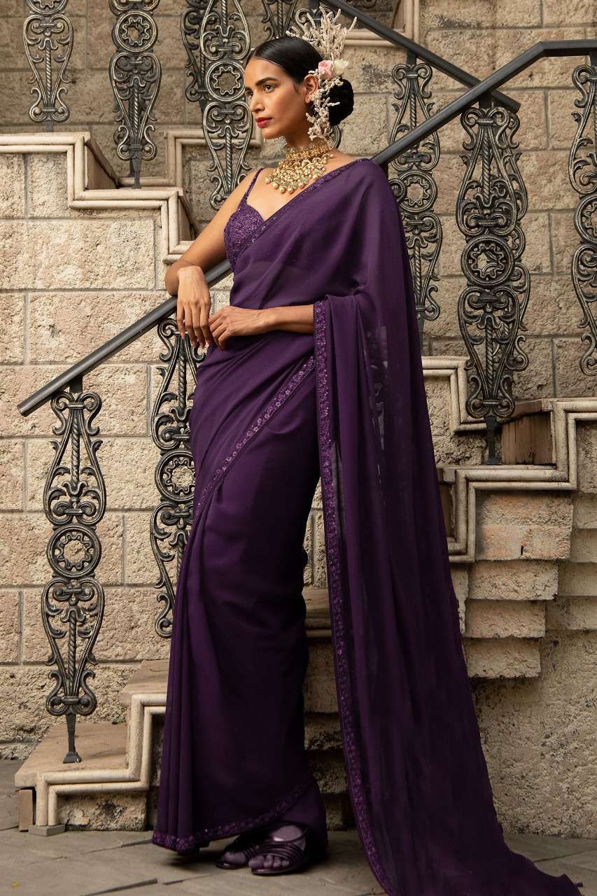 BT 270 GEORGETTE WITH SEQUNCE WORK  SAREE COLLECTION 