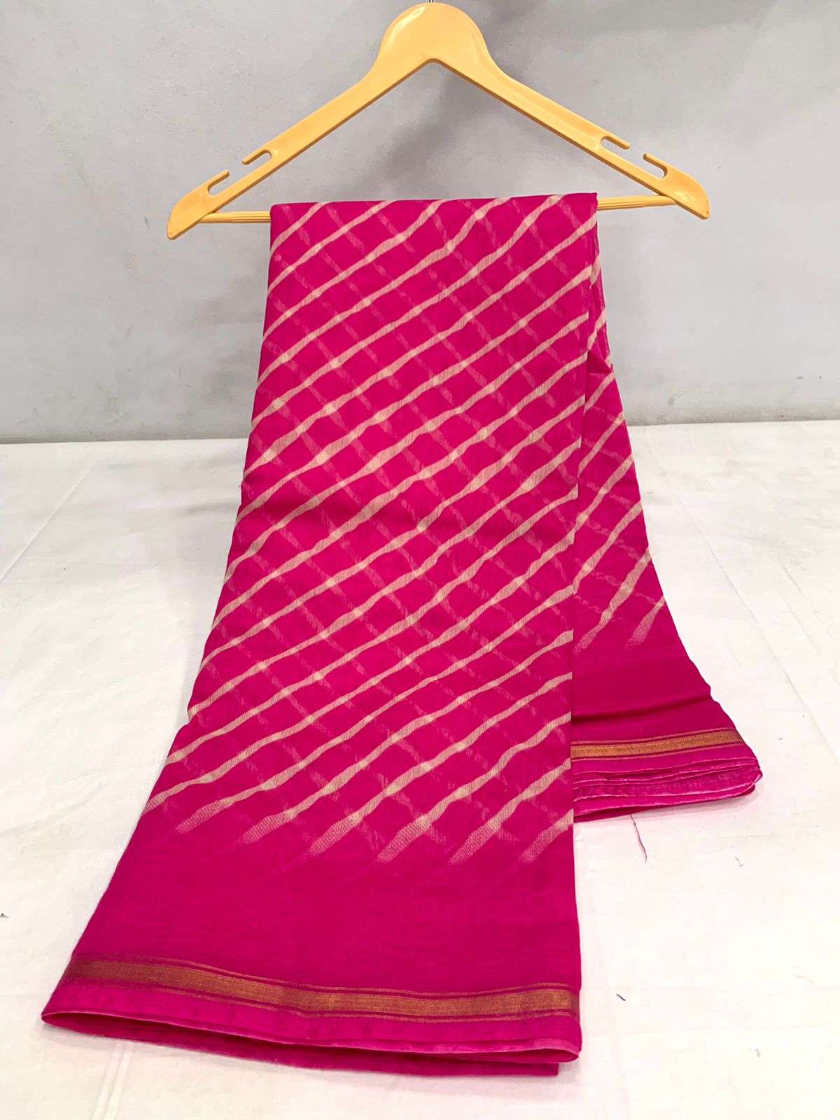 Cotton SIlk With Laheriya Design Saree collection