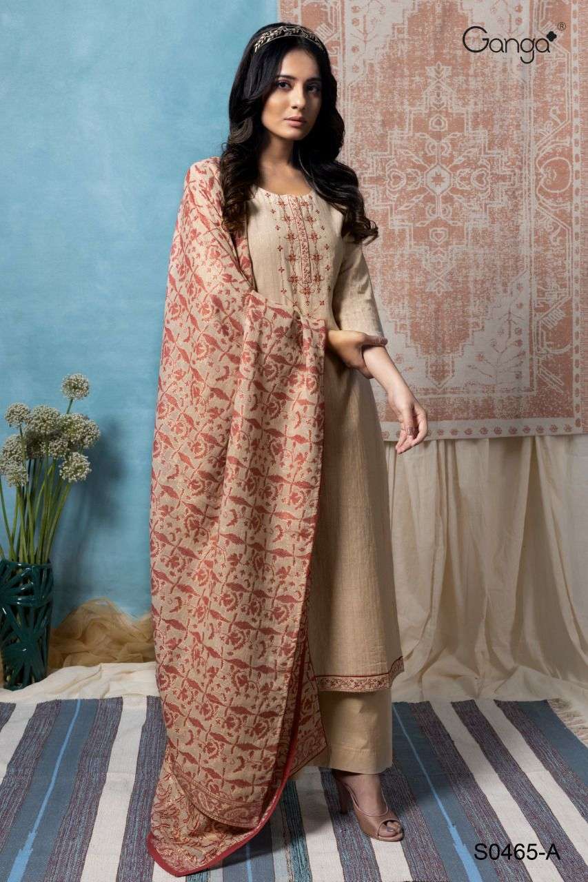 Ganga Tansy 465 Cotton With Digital Print Suit Collection