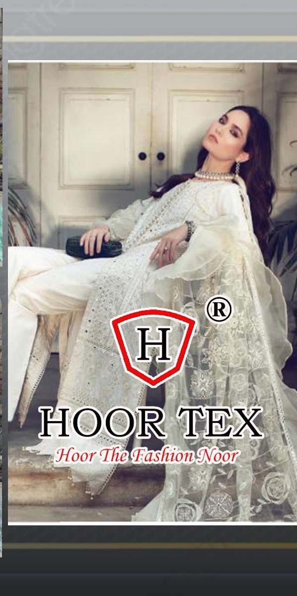 Hoor Tex 21027 Cotton With Embroidery Work Pakistani Suit Co...