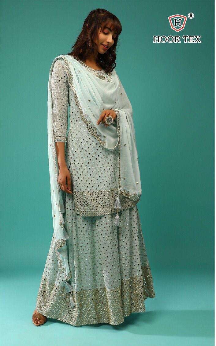 Hoor Tex 23026 Georgette With Embroidery Work Pakistani Suit...
