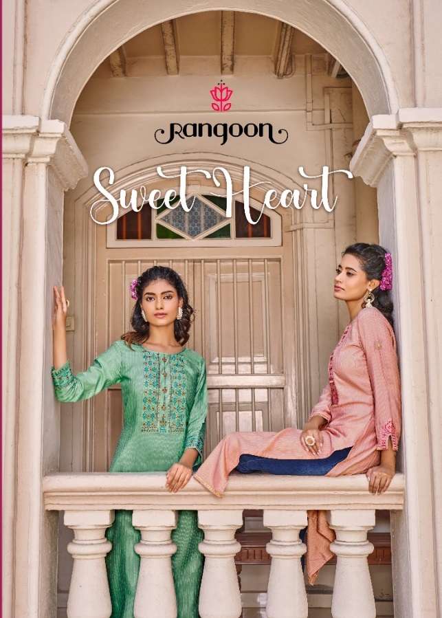 Kessi Fabrics Rangoon Sweet Heart Cotton With Fancy Sequence...