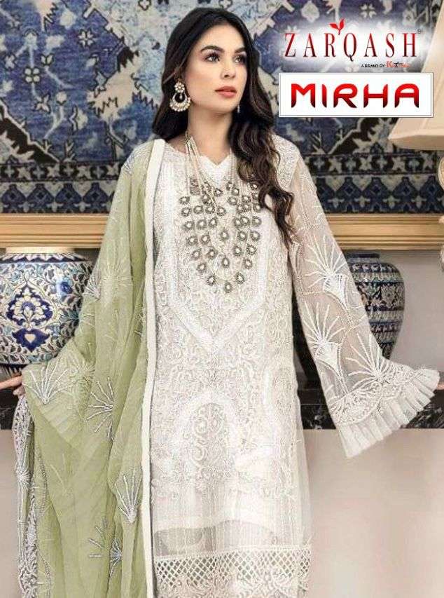 Khayyriya Zarqash Mirha Butterfly net with fancy work pakist...