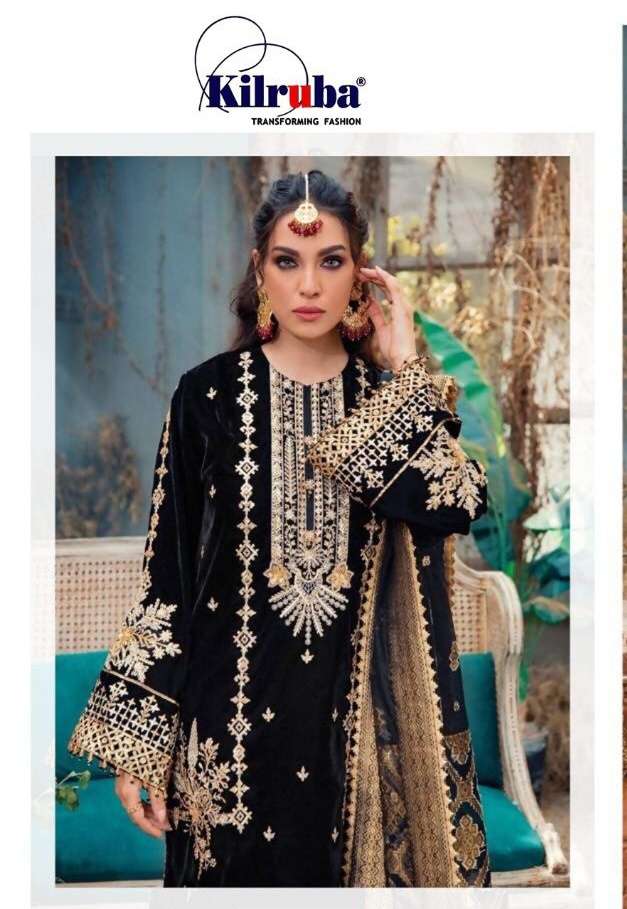 Kilruba 170 Georgette With Embroidery Work Pakistani Suit Co...