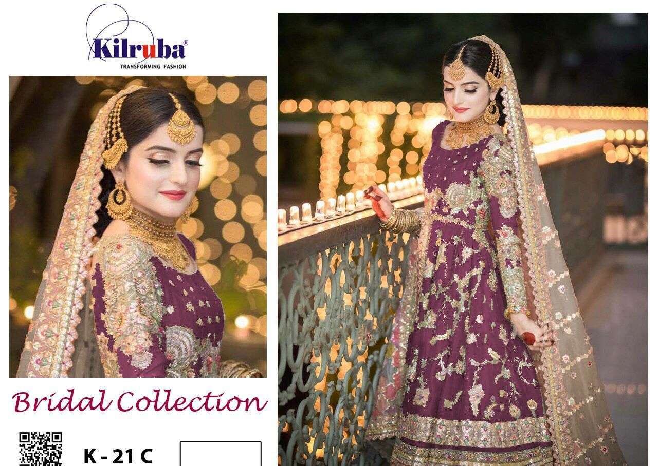 Kilruba 21 Organza With Sequence Embroidery Work Pakistani S...